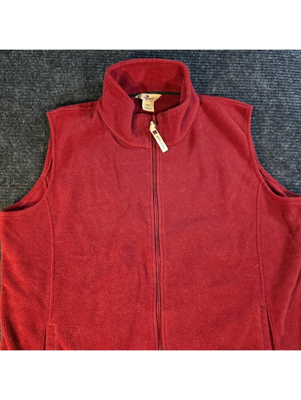 Woolrich Women's XL Red Fleece Vest